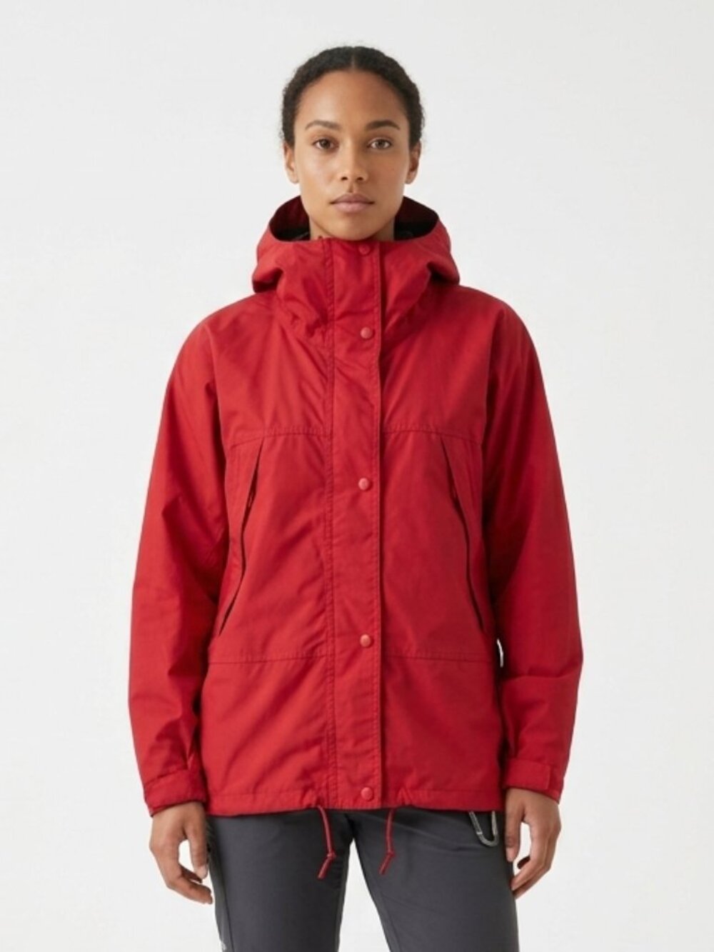 Eddie Bauer Womens Gore-Tex Jacket Red Outdoor Gorpcore Utility Hooded M